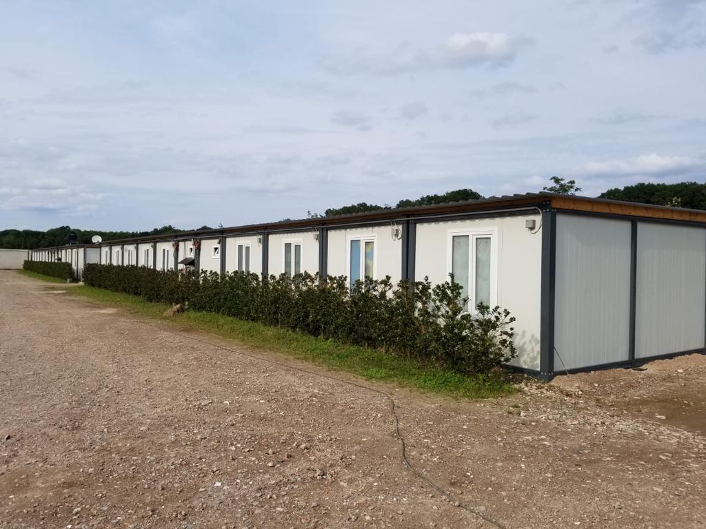 Modular prefab office and Mobile restroom
